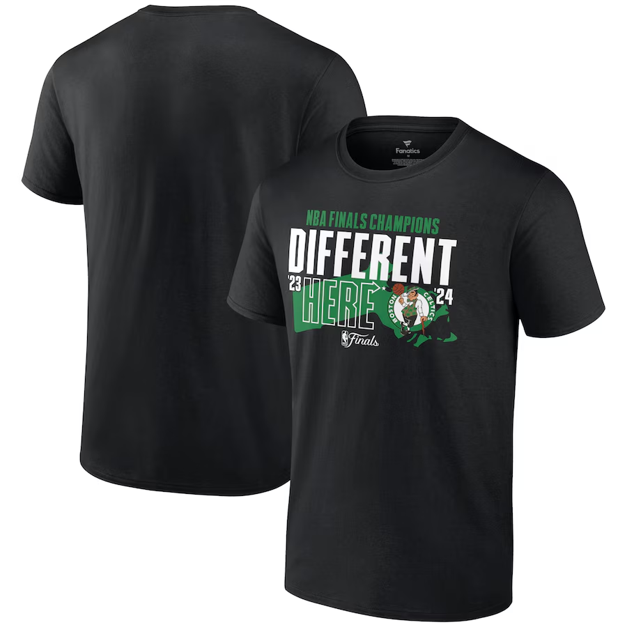 Men NBA Boston Celtics  2024 Champions T shirts black style 8